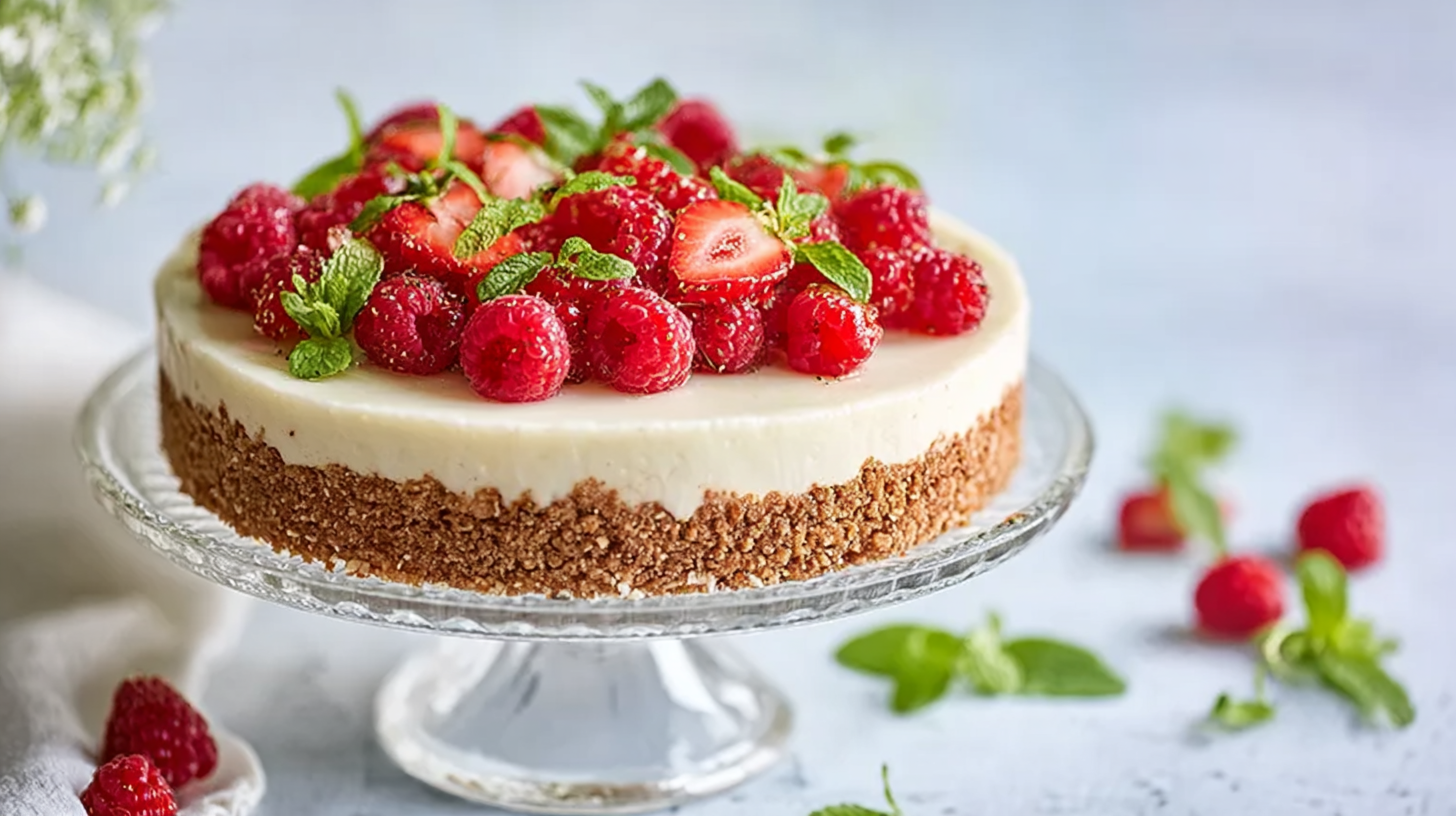 Dessert sans gluten sans cuisson : la recette fraîcheur facile à faire 4 Dessert sans gluten sans cuisson au fromage frais et fruits rouges