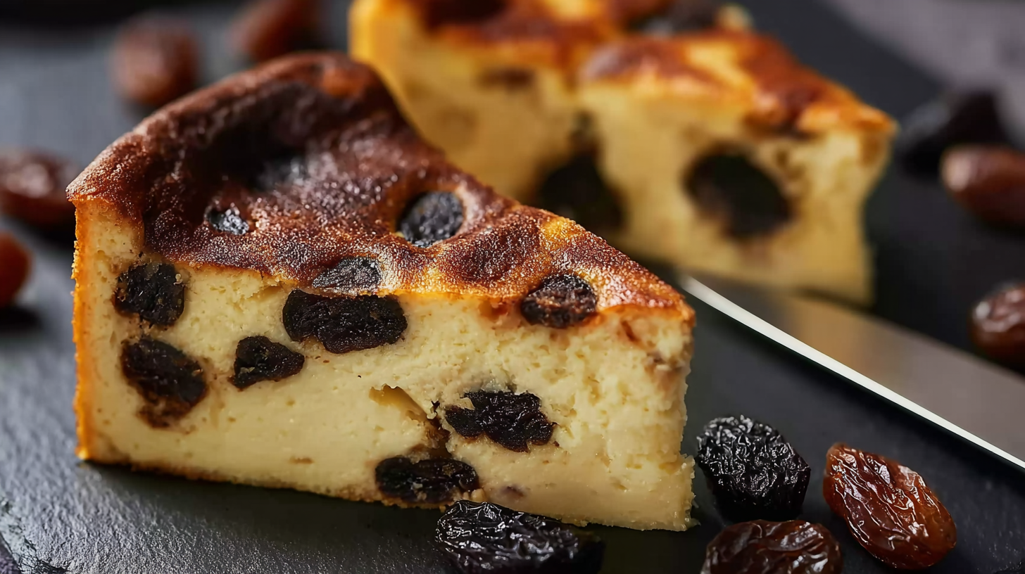 Far breton sans gluten Maïzena : recette fondante et facile 4 Far breton sans gluten à la Maïzena dans un plat rustique