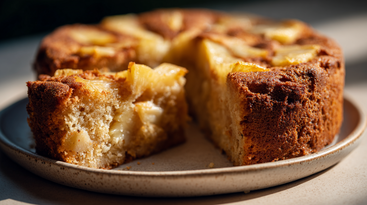 Petit déjeuner sans lactose ni gluten : moelleux sain à l’ananas 7 Petit déjeuner sans lactose ni gluten