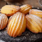 Recette madeleine sans gluten moelleuse et facile à faire 5 recette madeleine sans gluten sur table en bois rustique