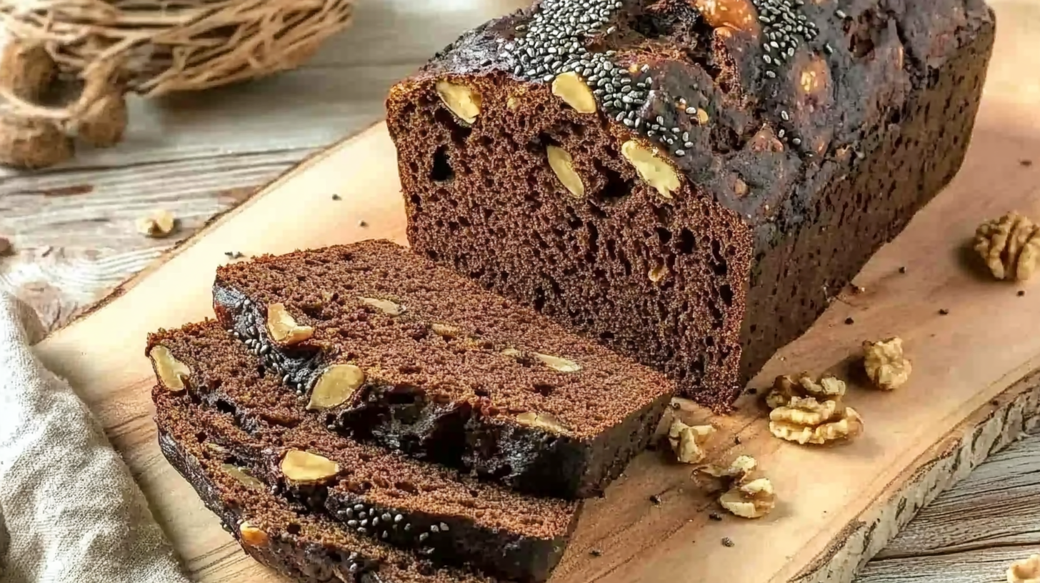 recette pain protéiné sans gluten frais tranché sur table rustique