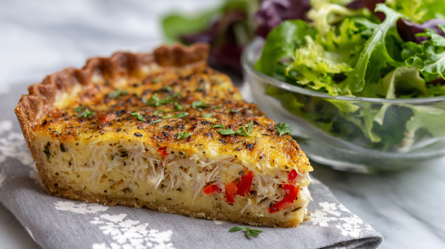 tarte salée sans gluten au thon et poivron