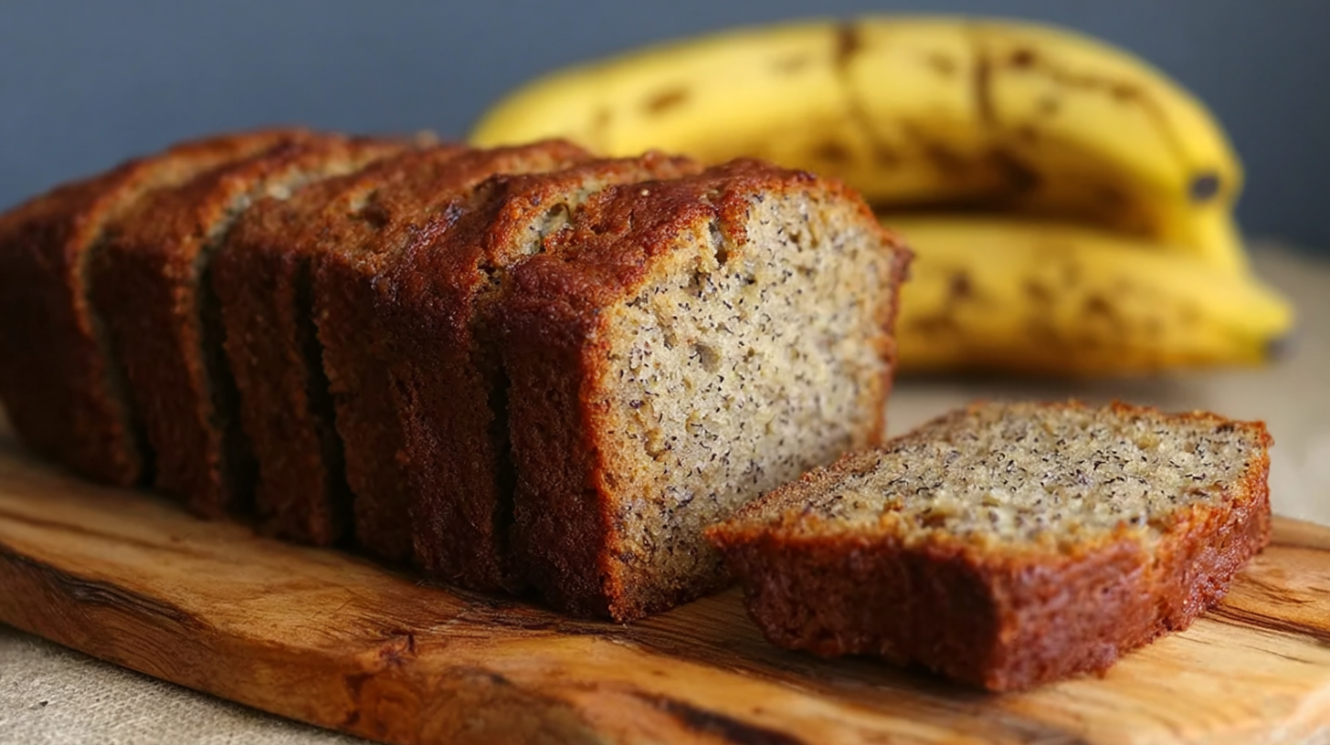 Banana Bread Sans Gluten : Moelleux, Facile et 100 % Gourmand 7 part de banana bread sans gluten servie avec tartinade