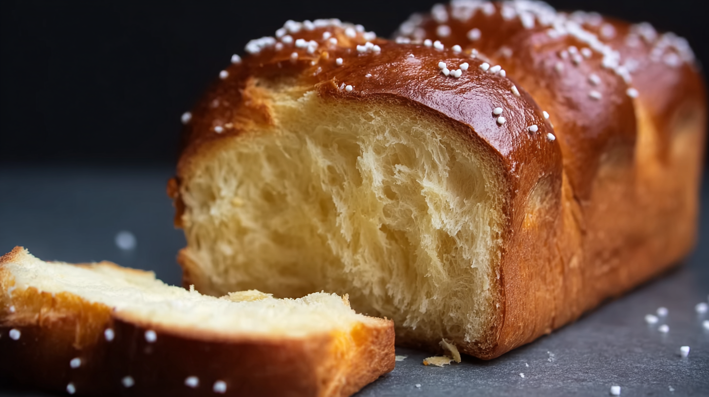 Brioche sans gluten moelleuse et facile : la recette à tester 4 brioche sans gluten moelleuse dorée tranchée