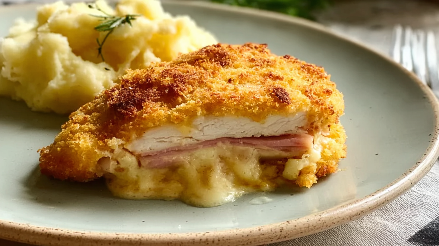 Cordon bleu sans gluten : recette croustillante et facile à faire à la maison 4 cordon bleu sans gluten croustillant et doré fait maison