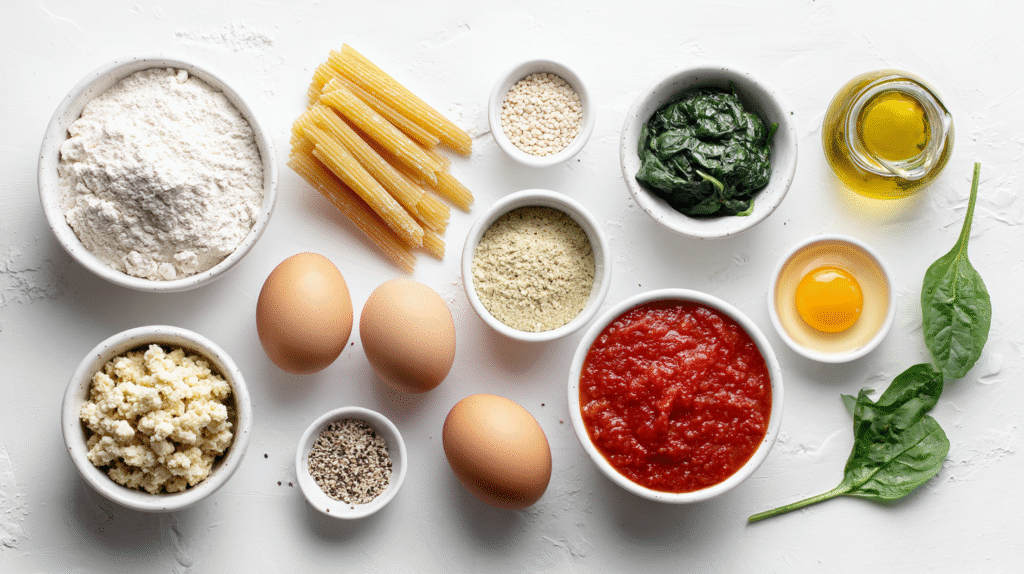 Cannelloni sans gluten maison : recette facile et savoureuse 6 Ingrédients pour cannelloni sans gluten avec farines sans blé
