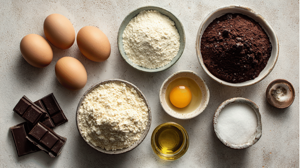 Gâteau au chocolat sans lait et sans gluten : moelleux et rapide 6 Ingrédients pour gateau au chocolat sans lait et sans gluten