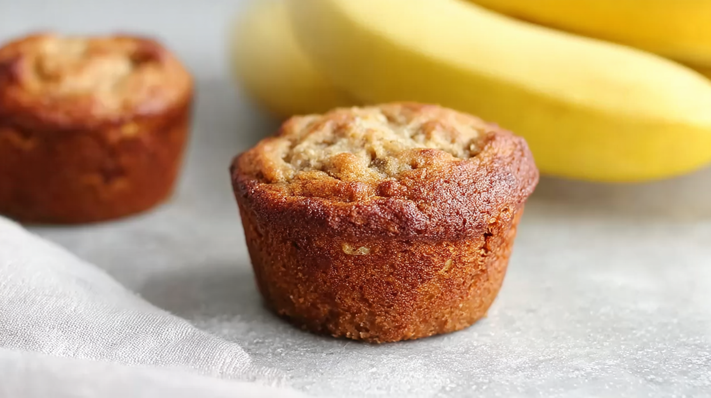 Muffin banane sans gluten moelleux : recette simple et irrésistible 7 Muffin banane sans gluten servi avec café