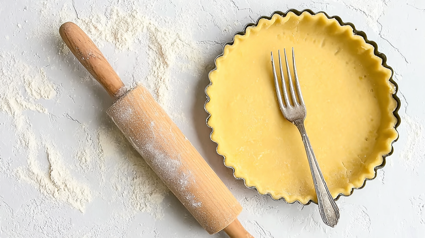 Pâte à tarte sans gluten : recette facile, rapide et sans compromis 4 pâte à tarte sans gluten maison sur plan de travail rustique