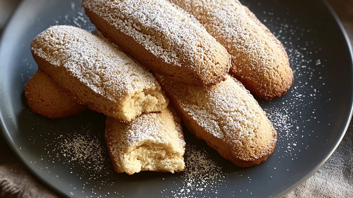 Recette biscuit cuillère sans gluten : moelleux, facile et rapide 7 Présentation finale de la recette biscuit cuillère sans gluten