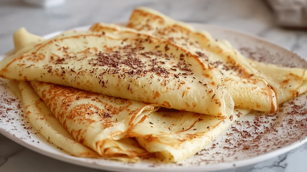 Recette des crêpes sans gluten moelleuses et faciles à réussir 7 crêpes sans gluten servies avec fruits et confiture