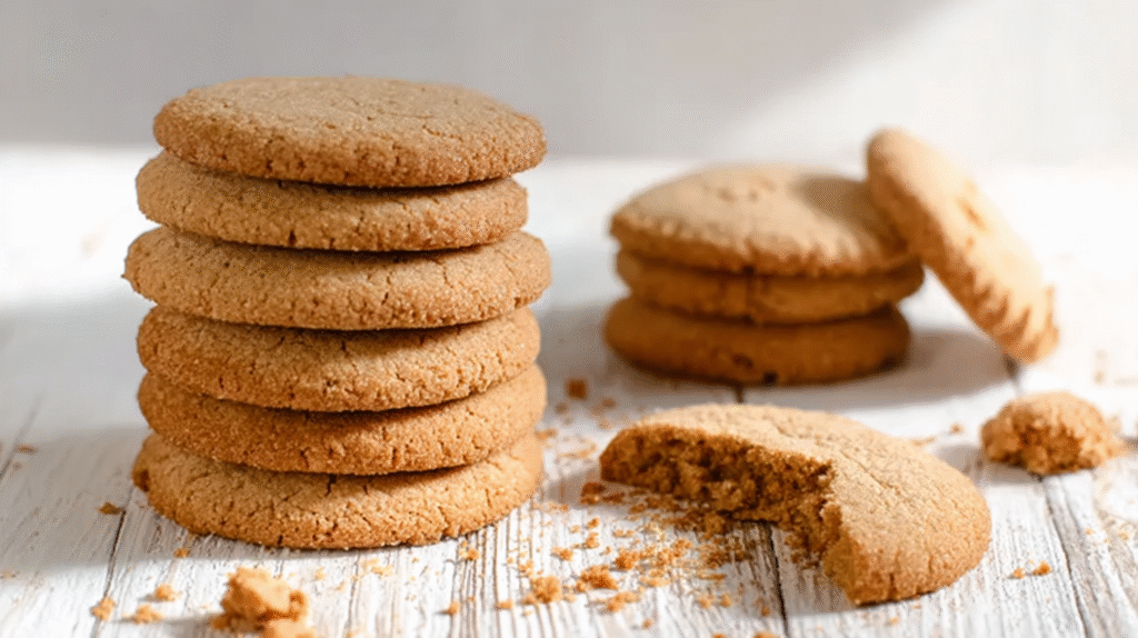 Speculoos sans gluten : recette facile et ultra gourmande 7 Speculoos sans gluten servis avec une tasse de thé