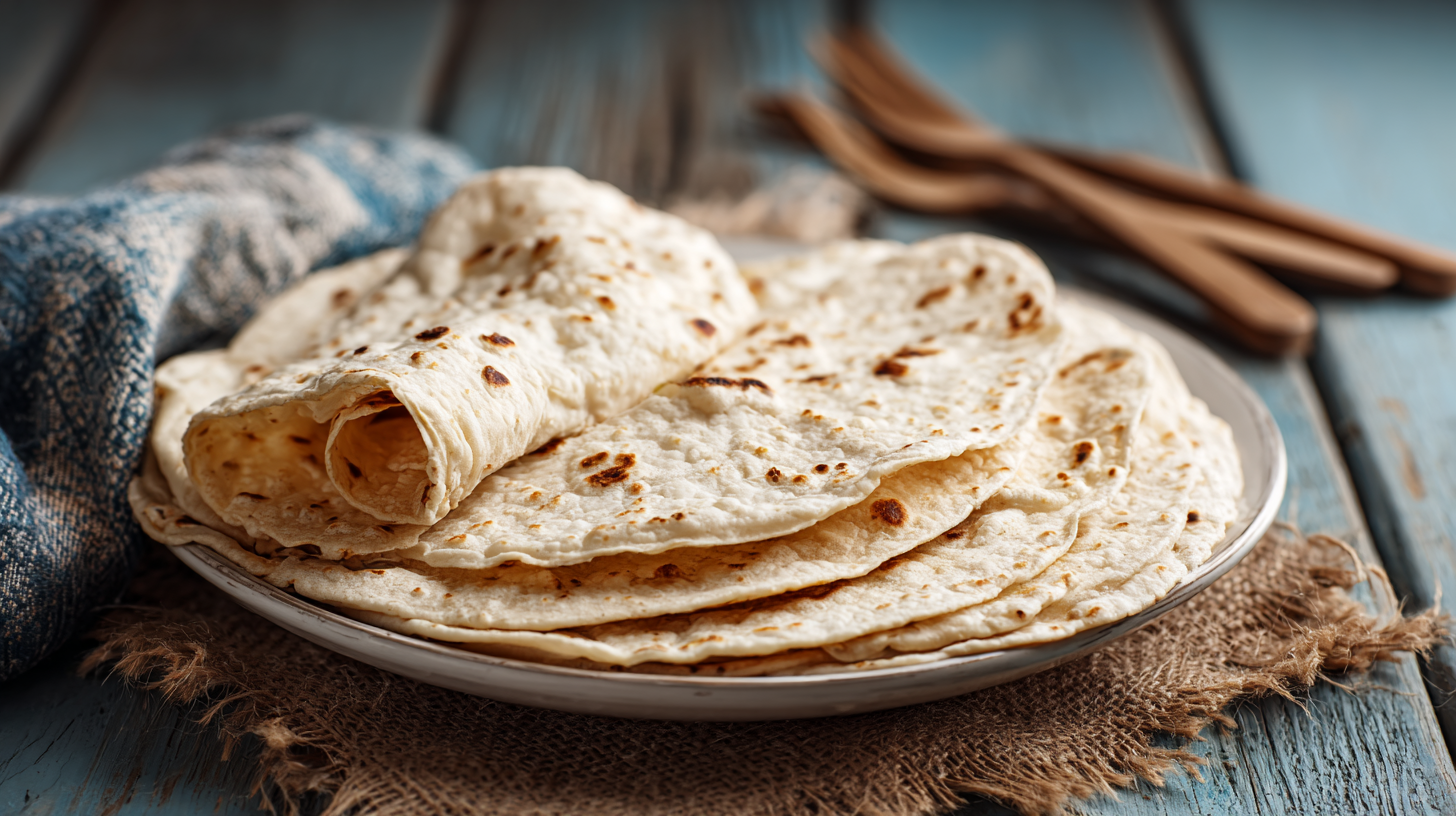 Tortillas sans gluten : recette facile et moelleuse à faire maison 7 Tortillas sans gluten garnie de légumes colorés et avocat