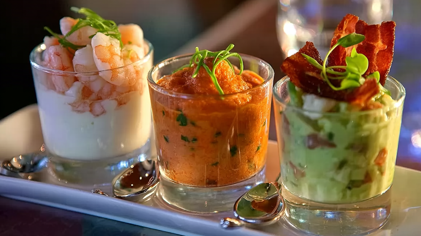 Verrine salée sans gluten et sans lactose : fraîche, rapide et gourmande 4 Verrine salée sans gluten et sans lactose avec avocat et crevettes