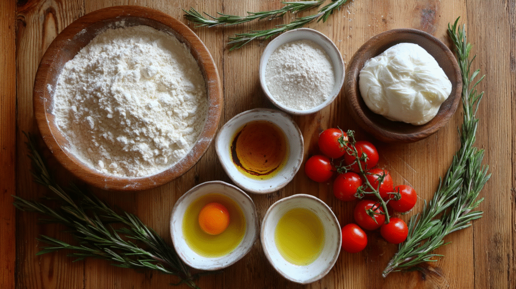 Focaccia sans gluten moelleuse : recette facile à l’huile d’olive 6 Ingrédients pour focaccia sans gluten maison