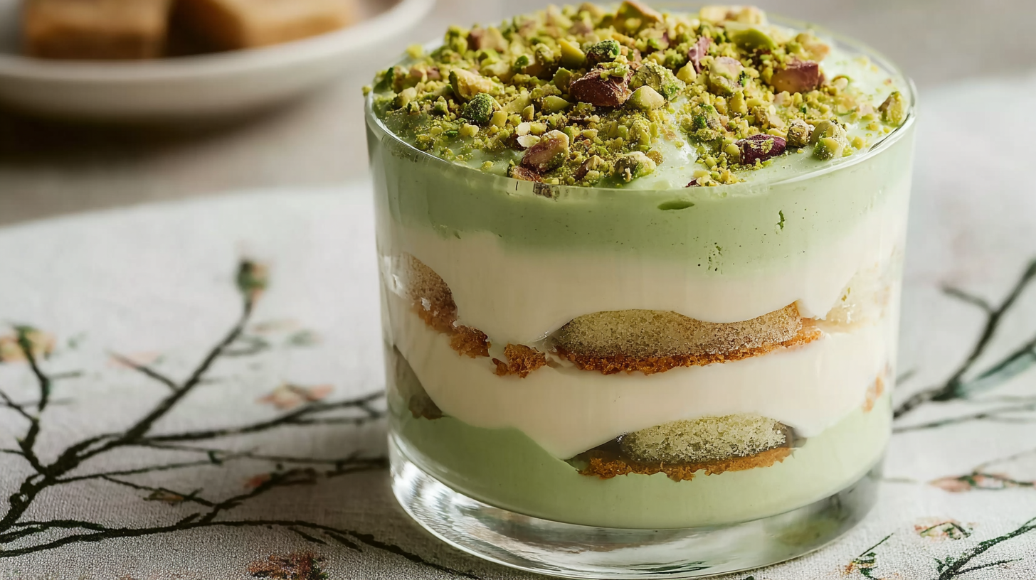 Tiramisu Pistache Sans Gluten : le dessert qui va tout changer 4 tiramisu pistache sans gluten en verrine, gourmand et crémeux