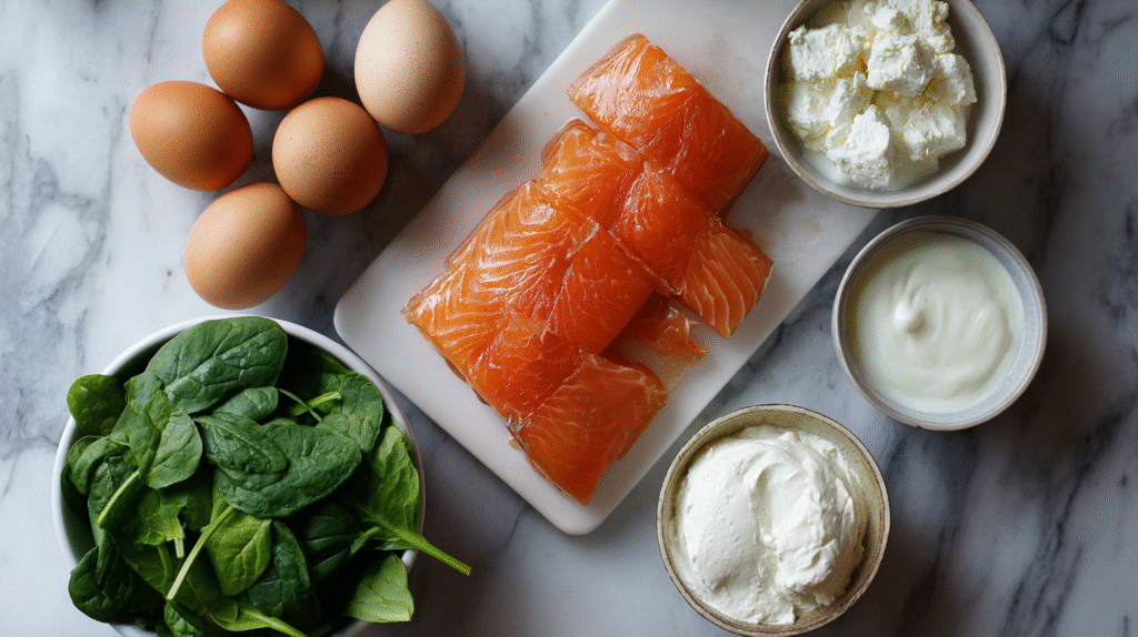 Roulé au saumon et aux épinards : recette simple sans gluten 6 ingrédients roulé au saumon et aux épinards sans gluten