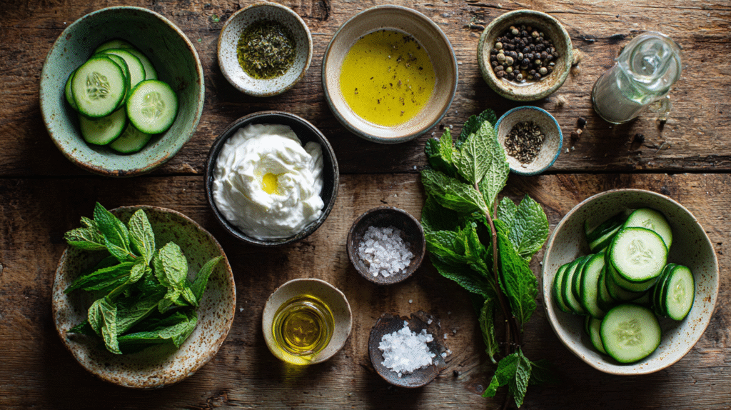 Verrine concombre : recette fraîche, rapide et sans gluten 6 Ingrédients pour une verrine concombre sans gluten