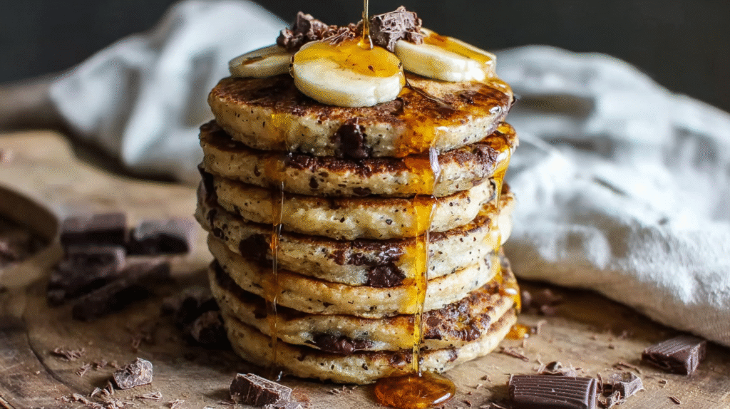 Pancake Healthy : la Recette Facile, Sans Gluten et Gourmande 7 pancake healthy servi avec fruits et sirop