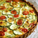 Quiche courgette chèvre sans gluten : savoureuse, simple et rapide à faire 5 Quiche courgette chèvre sans gluten dorée et appétissante
