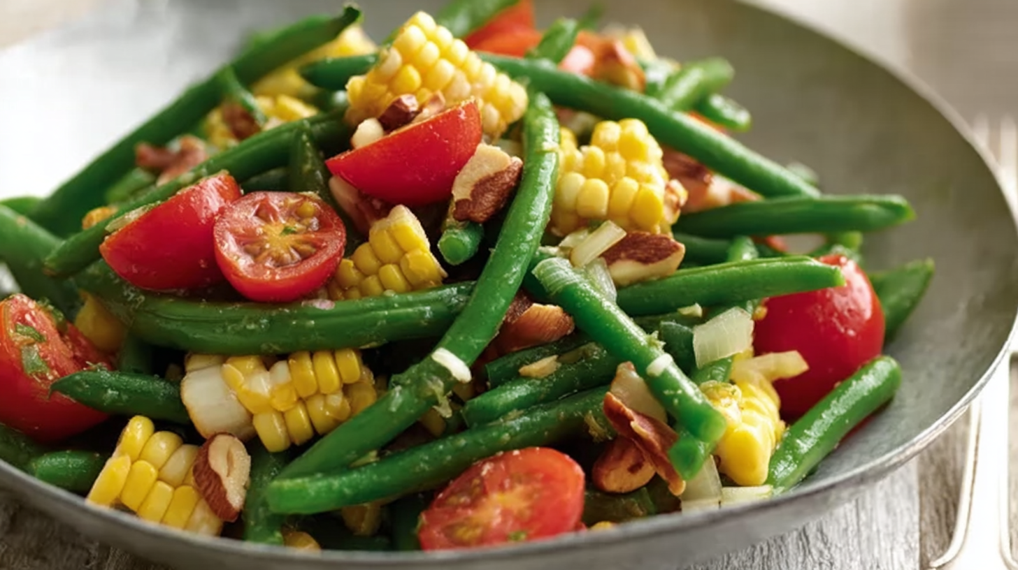 Salade haricots verts tiède et croquante : simple, saine et savoureuse 4 salade haricots verts tiède avec tomates et noisettes