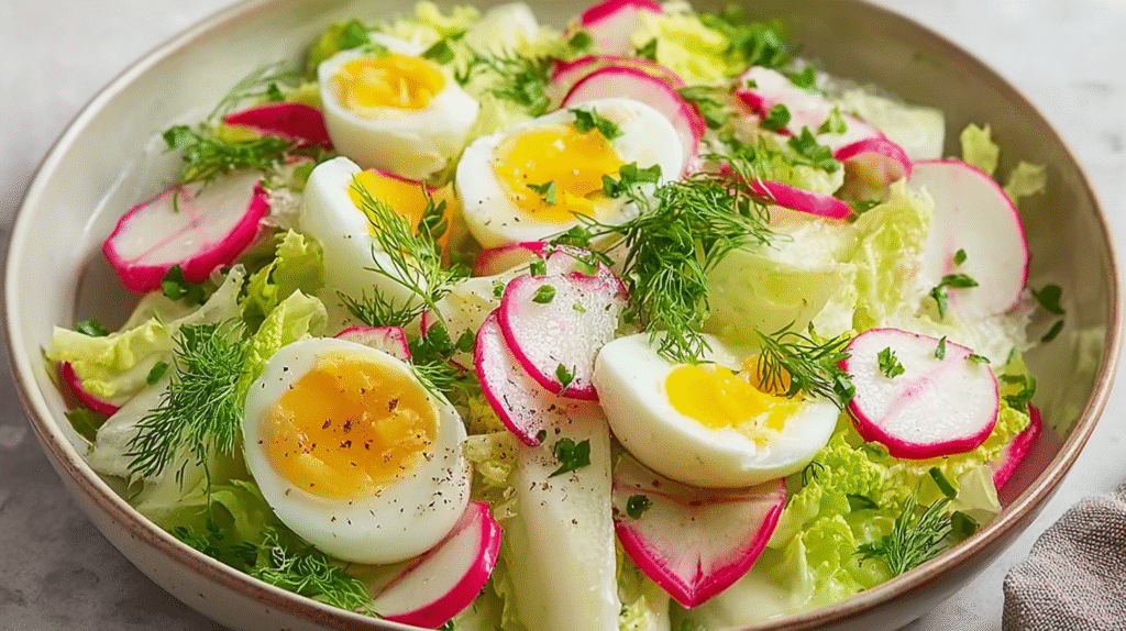 Salade Iceberg : Fraîcheur, Croquant et Recette Simple à Réussir 7 assiette de salade iceberg servie
