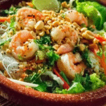 Salade thaï aux crevettes : fraîcheur, croquant et sans gluten 5 salade thaï aux crevettes sur fond clair