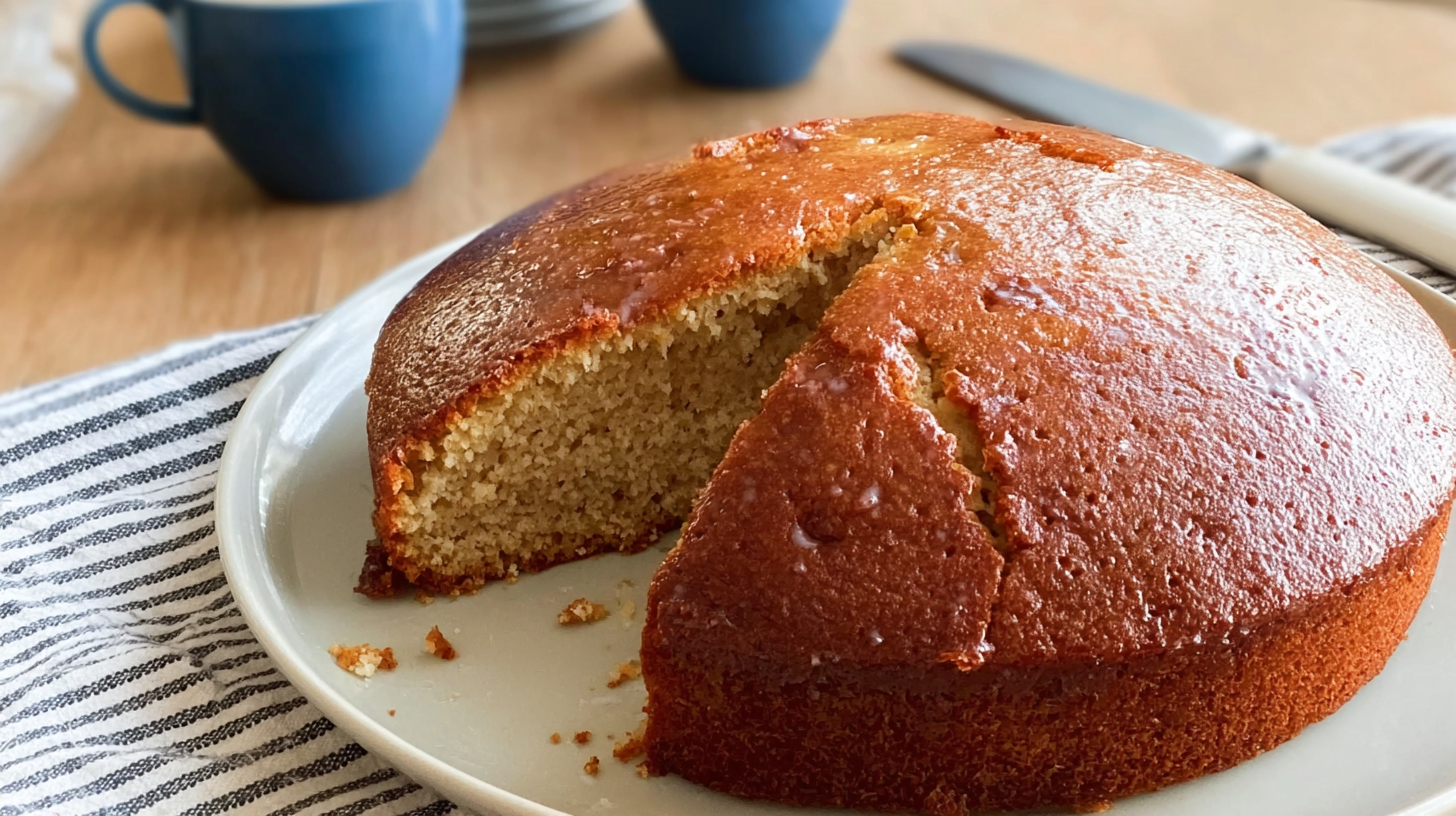 Cake IG bas moelleux : recette sans gluten facile et saine 4 Cake IG bas moelleux sans gluten présenté sur une table