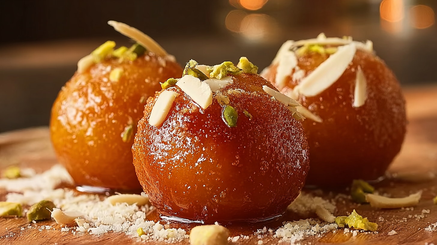 Dessert indien sans gluten - Gulab Jamun maison en sirop