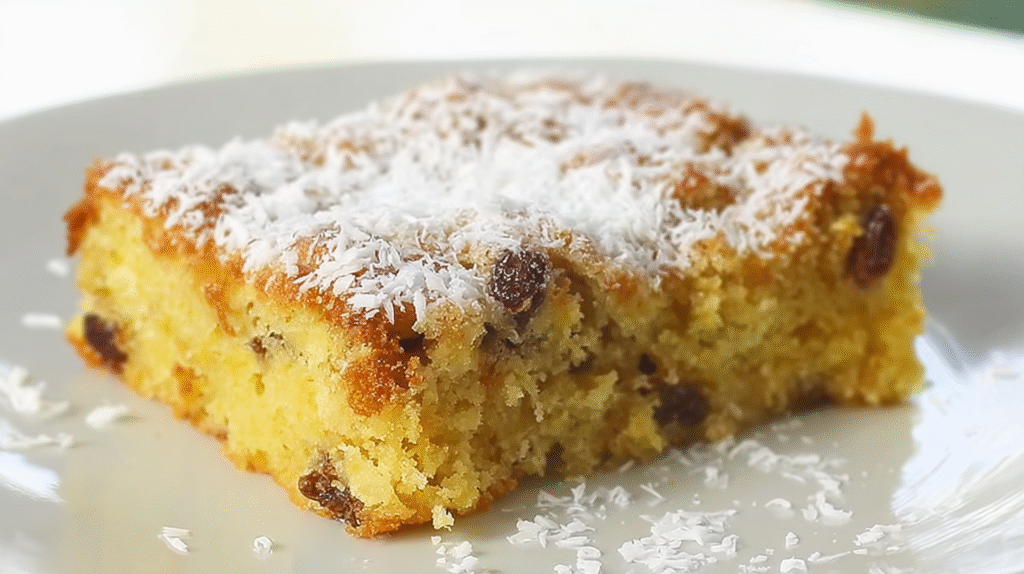 Gâteau à l’ananas sans gluten : moelleux, fruité et facile à faire 7 part de gâteau à l’ananas sans gluten servie à table