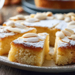 Gâteau aux amandes sans gluten : moelleux, facile et irrésistible 5 Gâteau aux amandes sans gluten sur une table rustique