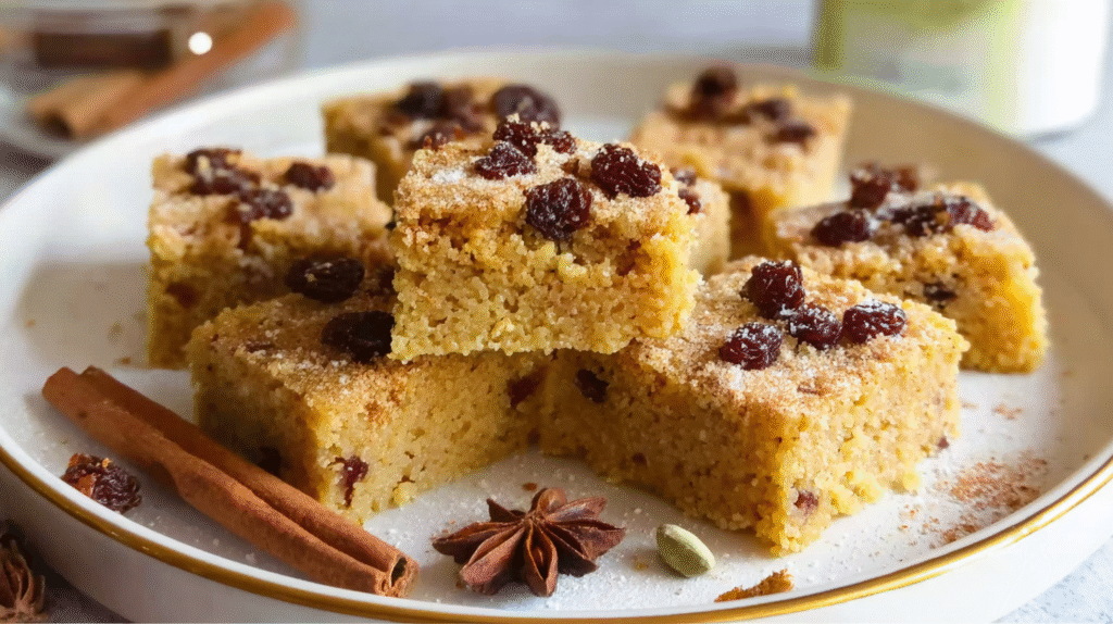 Gâteau de semoule sans gluten : moelleux, rapide et réconfortant 7 part de gâteau de semoule sans gluten servie