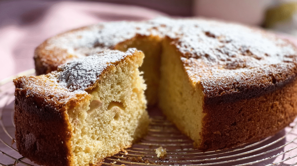 Gâteau sans œuf : Recette Moelleuse et Facile Sans Compromis 7 Gâteau sans œuf servi à table
