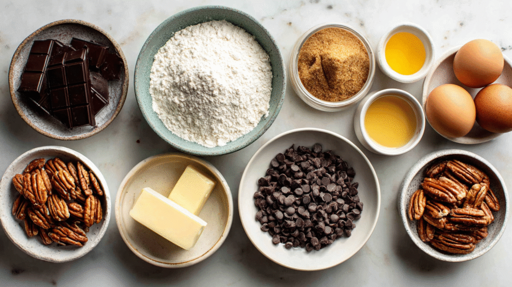Recette brookie sans gluten : facile, fondant et ultra gourmand 6 Ingrédients pour recette brookie sans gluten