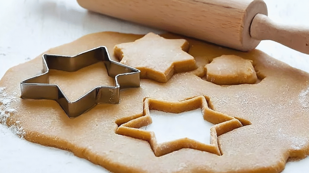 pâte sablée sans gluten maison sur table rustique
