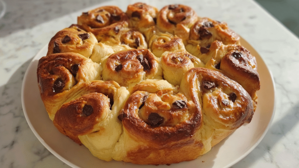 gâteau chinois sans gluten avec crème fondante