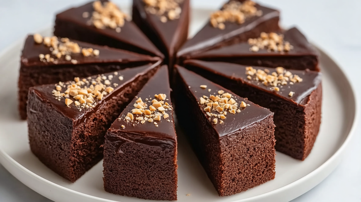 Gâteau Reine de Saba sans gluten fondant au chocolat