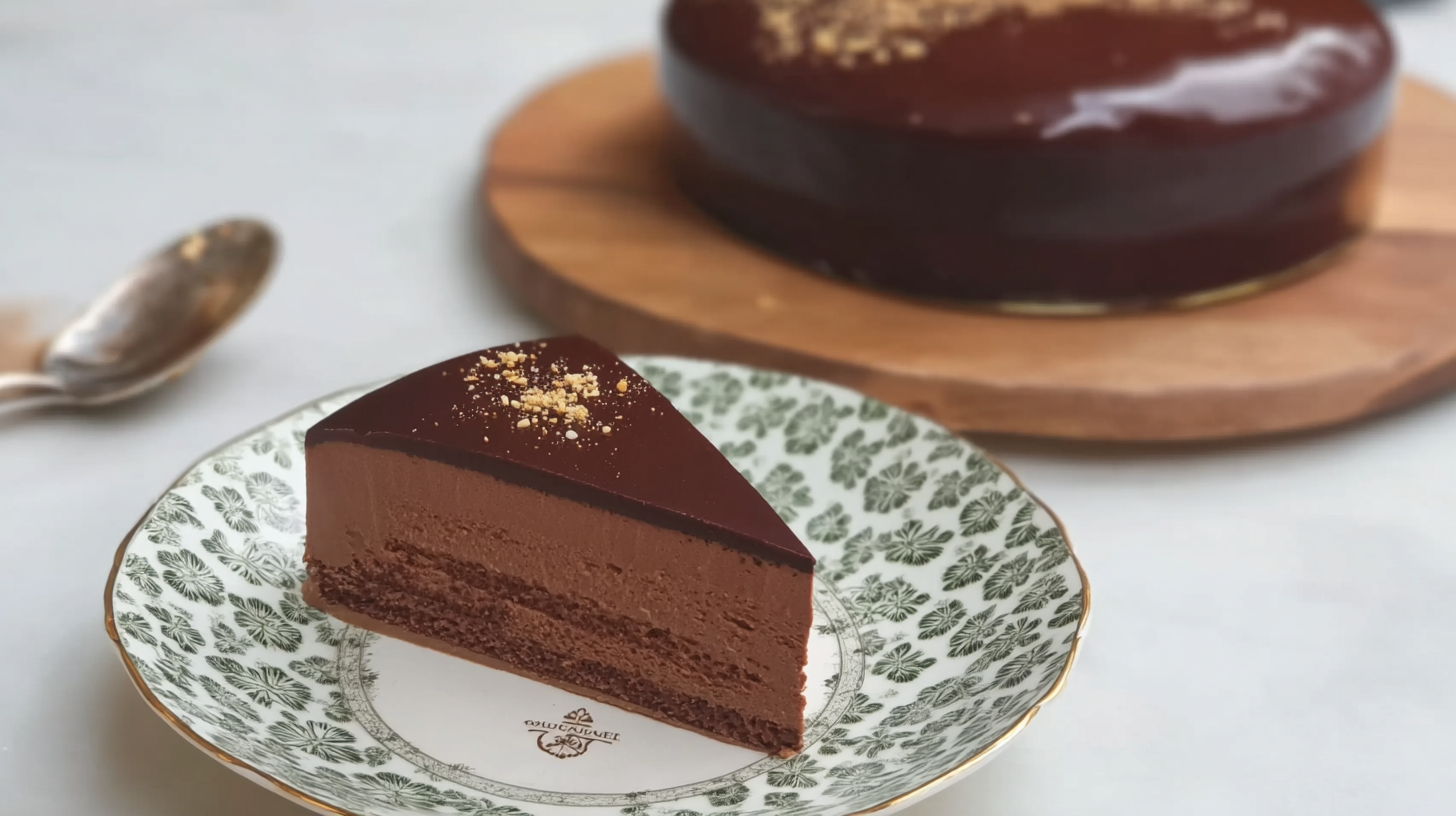 Gâteau Trianon sans gluten : Royal fondant et facile à faire 4 Gâteau trianon sans gluten élégant avec mousse chocolat et dacquoise