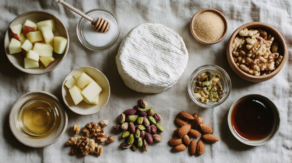 Brie au Four aux Pommes et à l’Érable : la recette sucrée-salée parfaite 6 Ingrédients pour brie au four pommes érable sans gluten