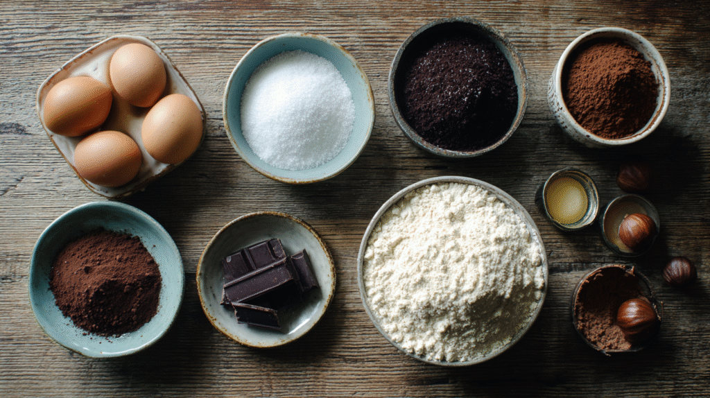 Bûche de Noël roulée au chocolat et noisettes : recette festive facile 6 Ingrédients pour bûche de Noël chocolat noisettes sans gluten