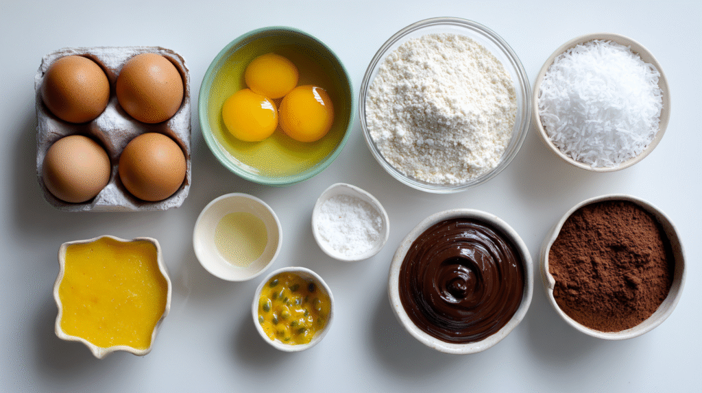 Bûche mangue passion sans gluten : fraîche, légère et festive 6 Ingrédients pour une bûche mangue passion sans gluten