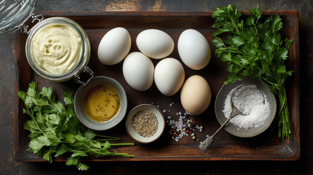 Œufs Mimosa Classiques : Recette Sans Gluten Simple et Délicate 6 Ingrédients pour œufs mimosa classiques sans gluten