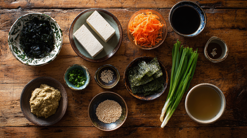 ingrédients soupe miso sans gluten