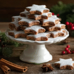 Petits sablés de Noël à la cannelle sans gluten : recette fondante et simple 5 Petits sablés de Noël à la cannelle présentés sur une table en bois