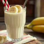 Smoothie banane sans gluten au petit déjeuner