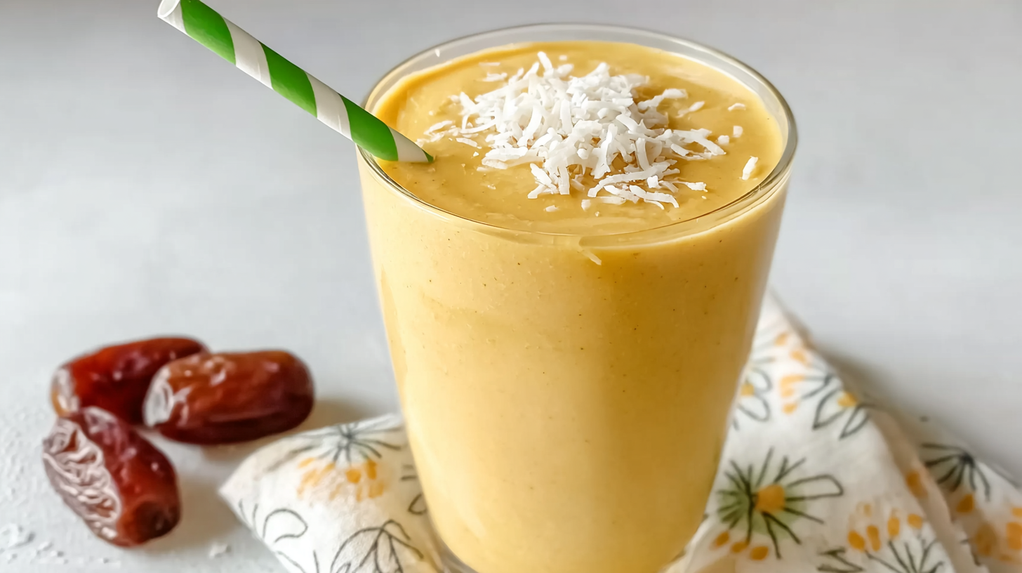 Smoothie mangue sans gluten : simple, sain et crémeux à souhait 4 smoothie mangue sans gluten dans une ambiance tropicale