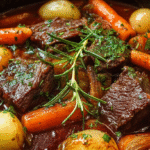 Bœuf Mode comme Autrefois : Recette Fondante Sans Gluten 5 Bœuf Mode comme Autrefois mijoté sans gluten en cocotte