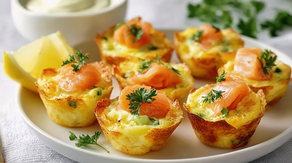 Bouchées Apéritives aux Poireaux et Saumon Fumé Sans Gluten 7 Plateau apéritif avec bouchées saumon poireaux sans gluten