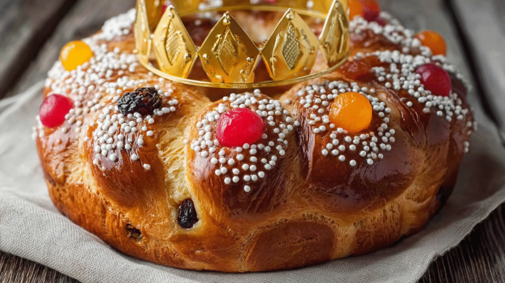 Brioche des Rois sans gluten : Recette moelleuse et facile 7 brioche des rois sans gluten servie