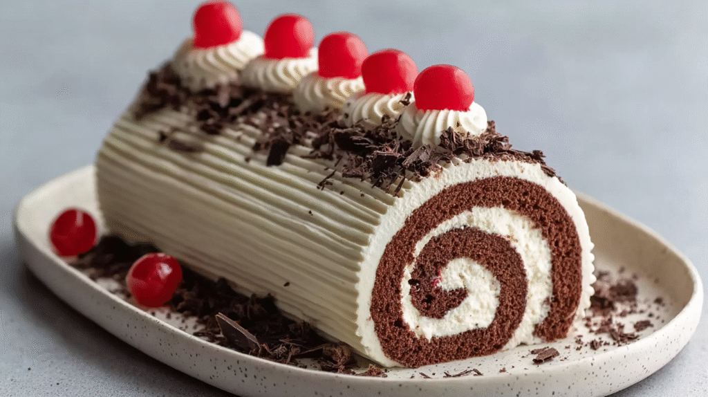 Bûche Mascarpone Chocolat : Recette Sans Gluten Facile et Gourmande 7 bûche mascarpone chocolat sans gluten servie